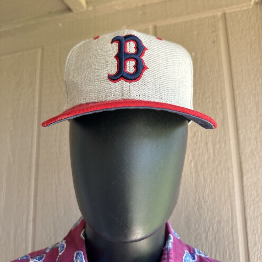 New Era Boston Red Sox Fitted hat 59Fifty 7 1/8 MLB Cap Red